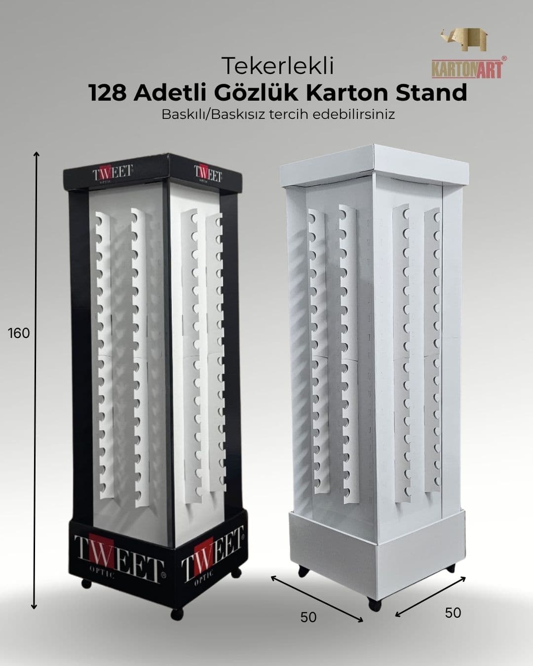 128 Adetli Gözlük Karton Stand - 1/1