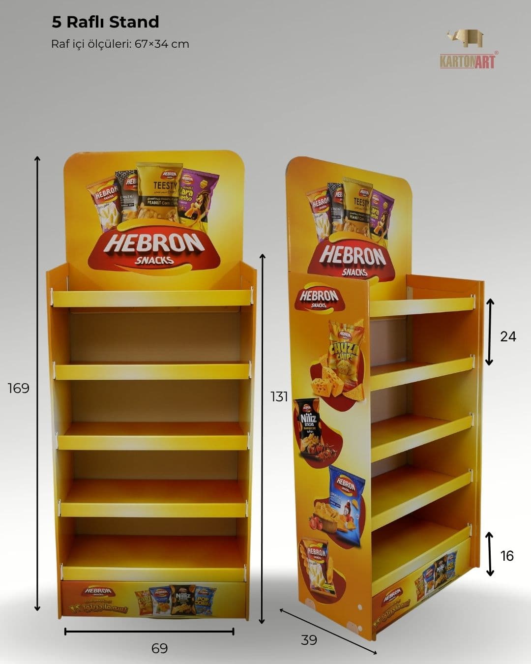 5 Raflı Stand RAF409