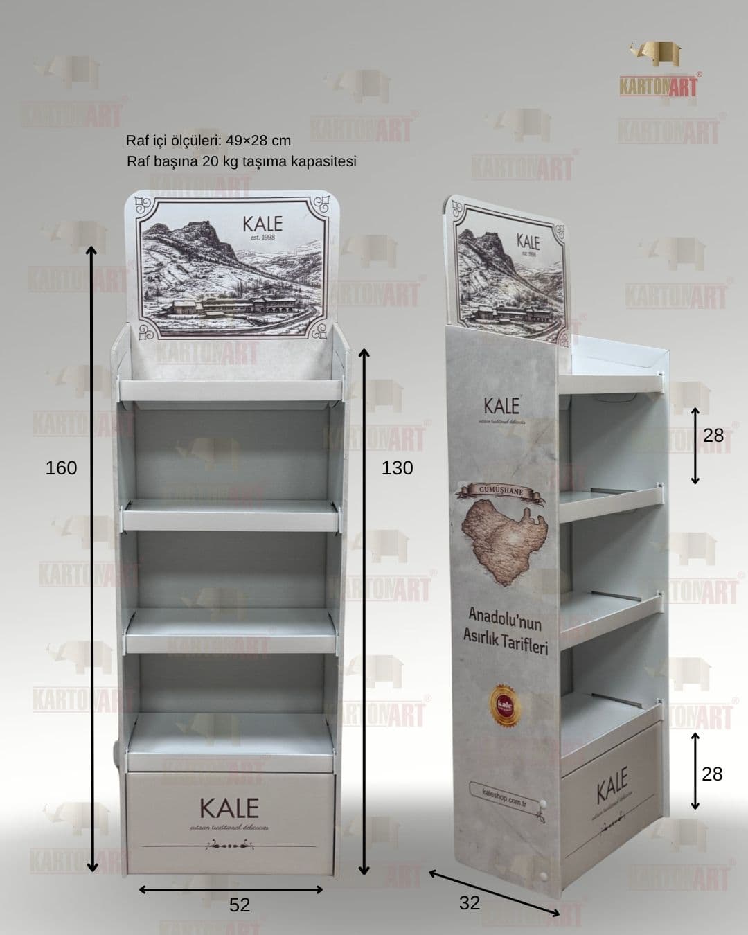 4 Raflı Stand RAF402 - 2/2