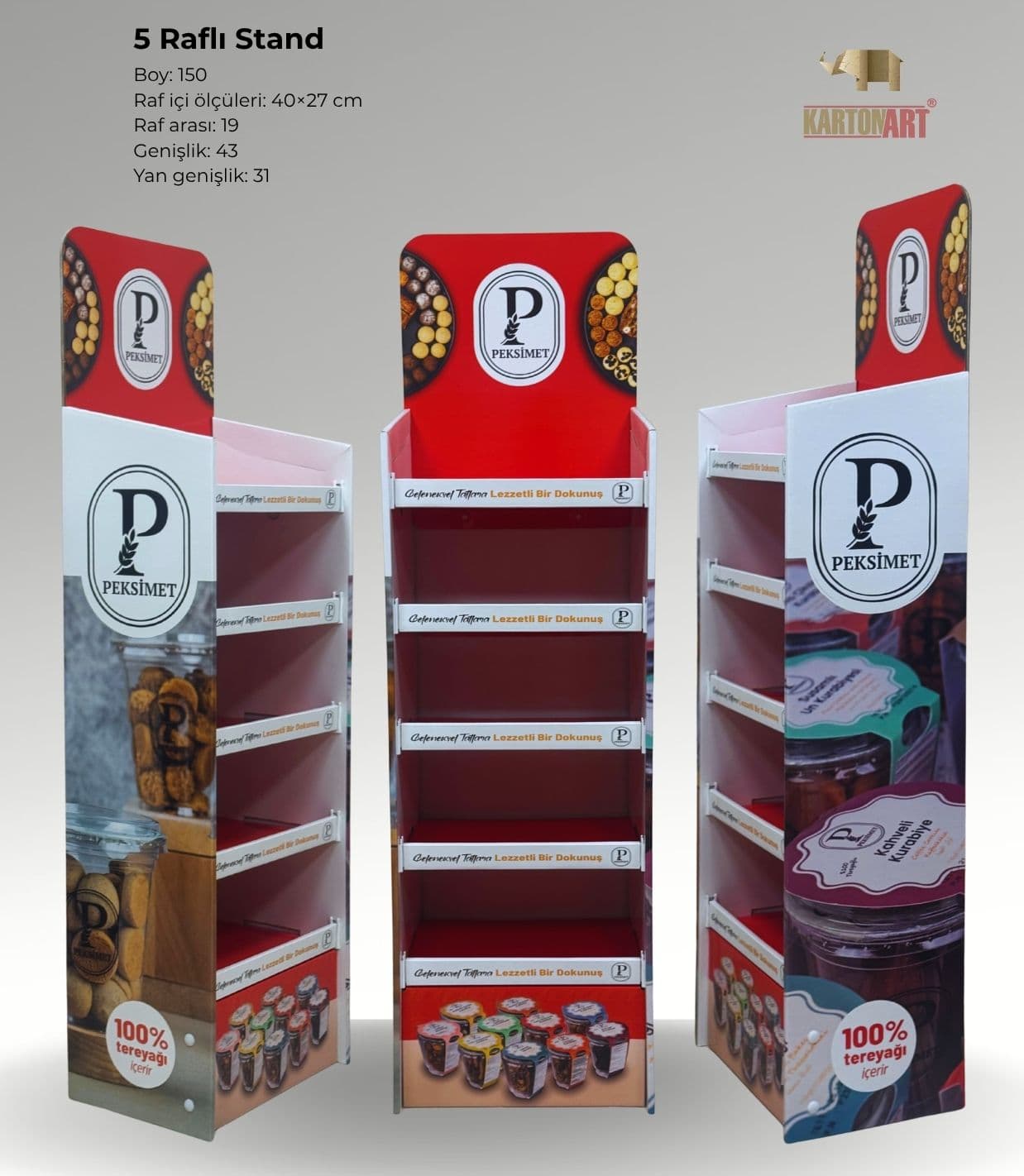5 Raflı Stand RAF401 - 2/2