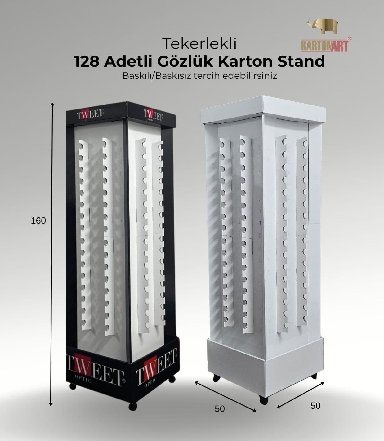128 Adetli Gözlük Karton Stand G701