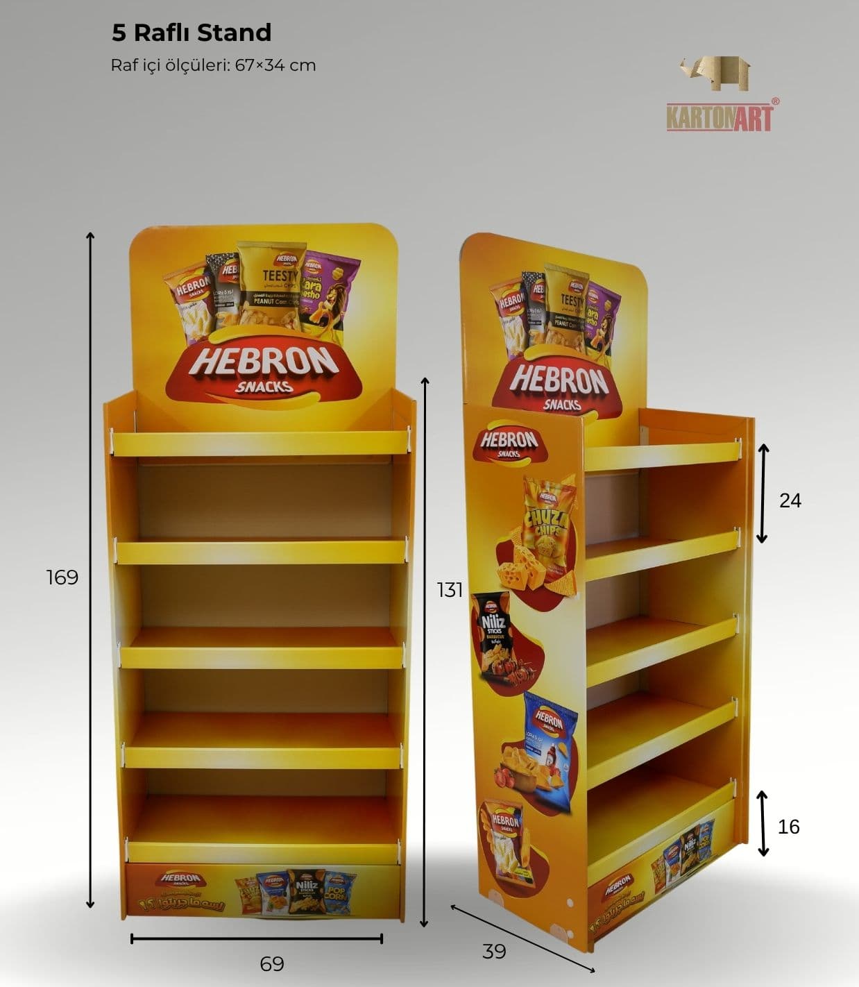 5 Raflı Stand RAF409