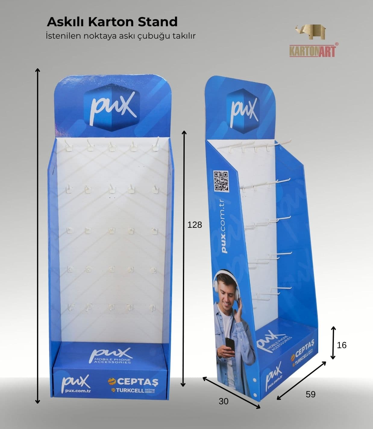 Askılı Karton Stand AS501 - 1/3
