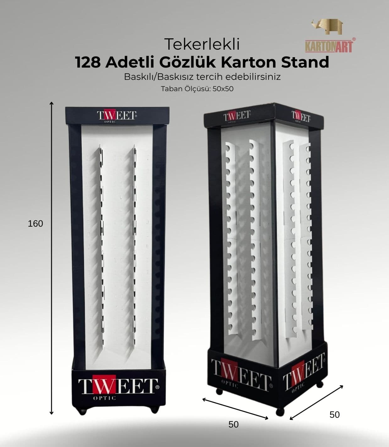 128 Adetli Gözlük Karton Stand G701 - 3/3